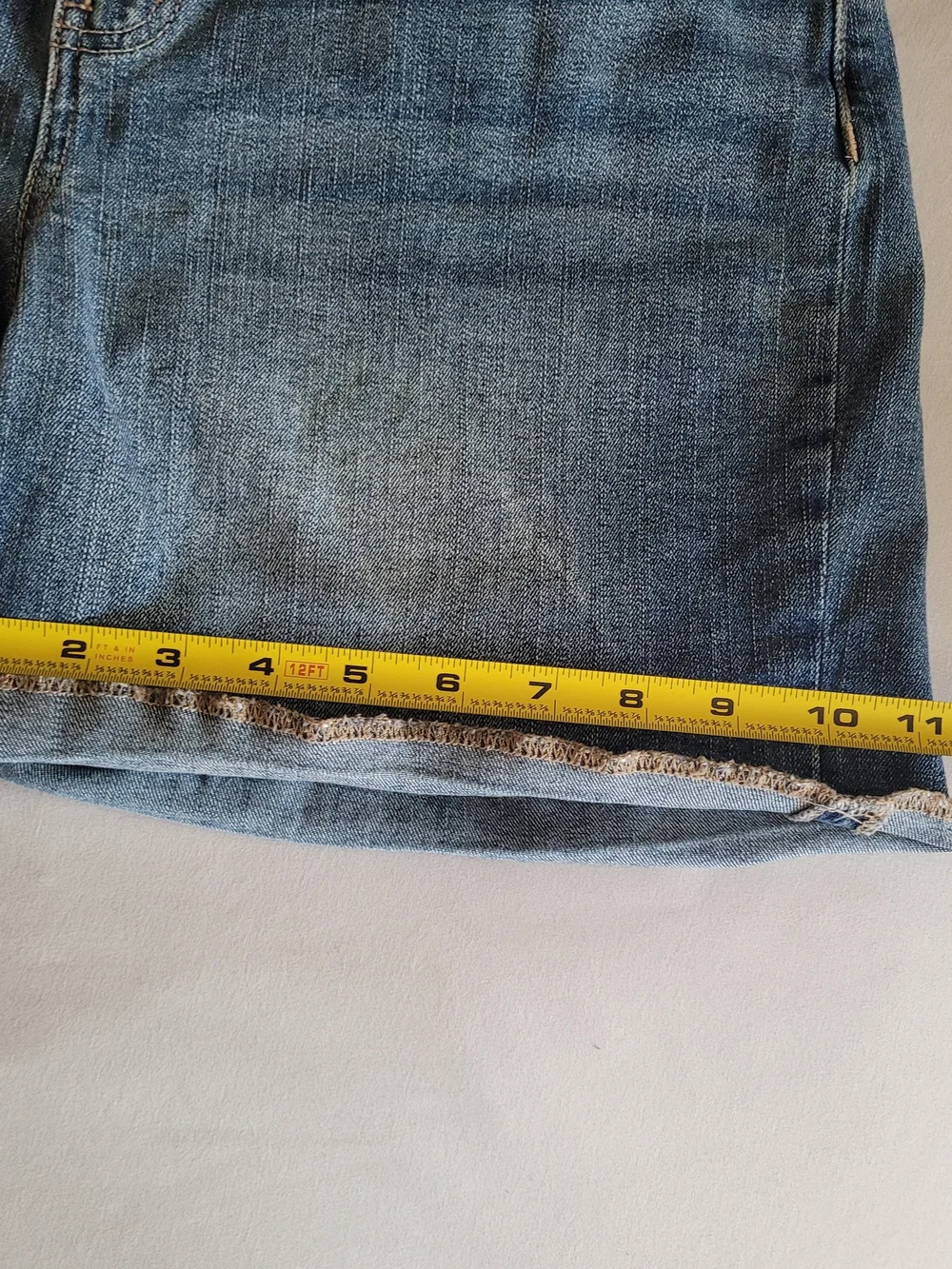Maurices Light Wash Denim Shorts- Blue